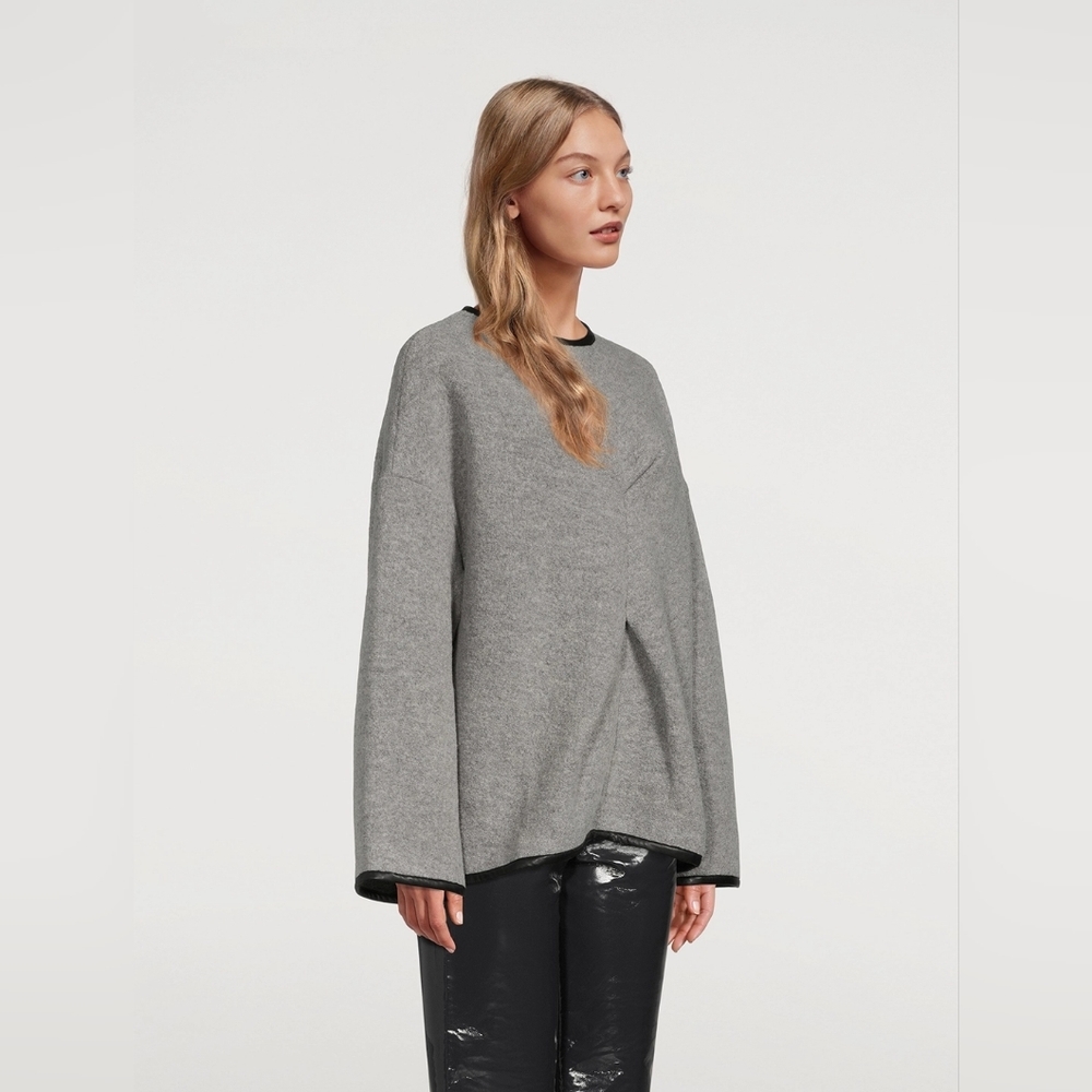 TOVE Olympia boiled wool pintuck top 12 (42)